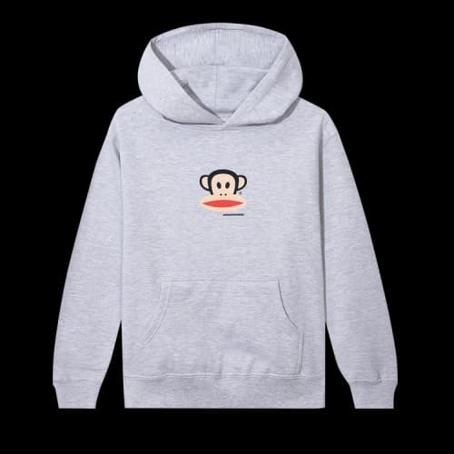 Anti Social Social Club Kids x Paul Frank Logo Hoodie 'Grey'