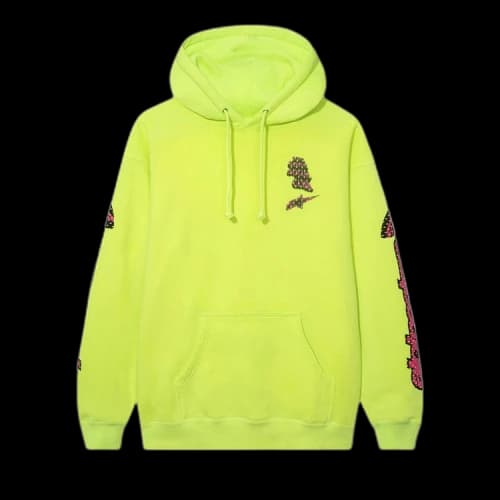Anti Social Social Club x Alpine Stars Track Hoodie 'Neon Yellow'