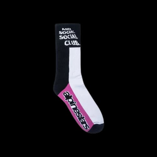 Anti Social Social Club x Alpine Stars Moto Socks 'Black/White'
