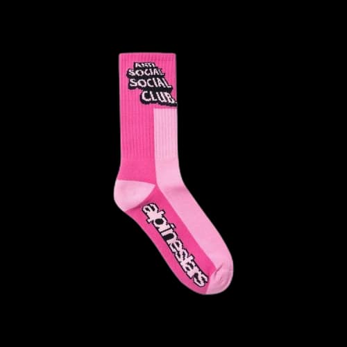 Anti Social Social Club x Alpine Stars Moto Socks 'Pink'