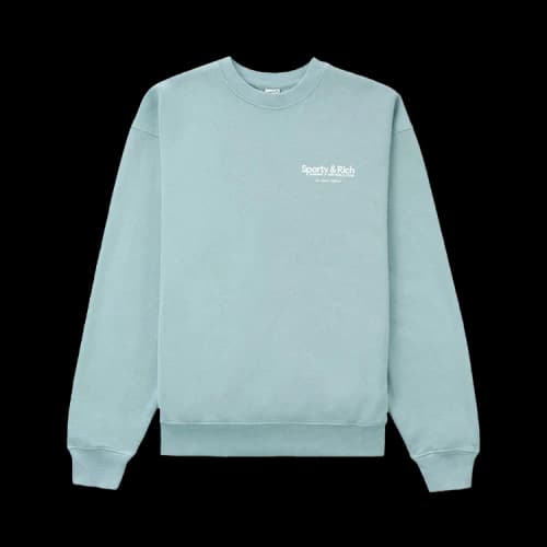 Sporty & Rich Club Crewneck 'Soft Blue/White'