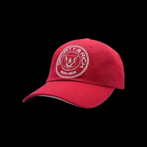 Sporty & Rich Monaco Hat 'Framboise/White'