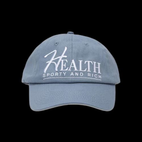 Sporty & Rich Big H Hat 'Steel Blue'