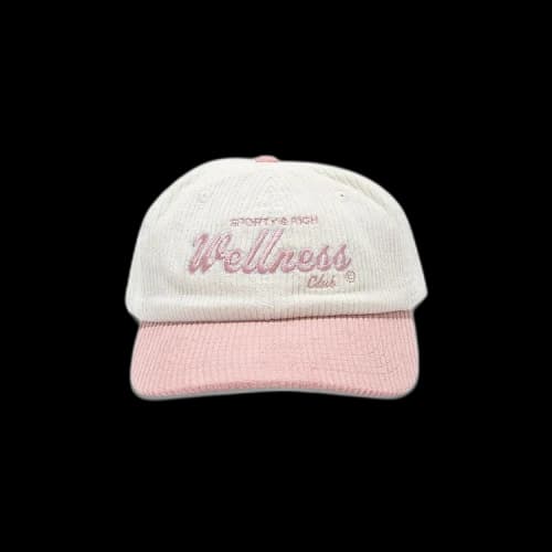Sporty & Rich Wellness Club Corduroy Hat 'White'