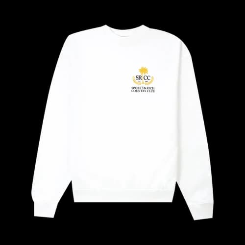 Sporty & Rich Country Club Crewneck 'White'