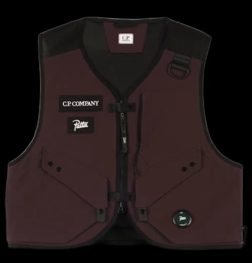 Patta x C.P. Company Utility Vest Raisin