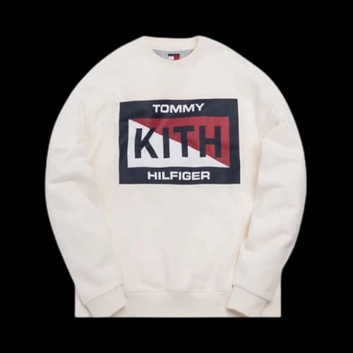 Kith x Tommy Hilfiger Slash Logo Crewneck 'Cream'