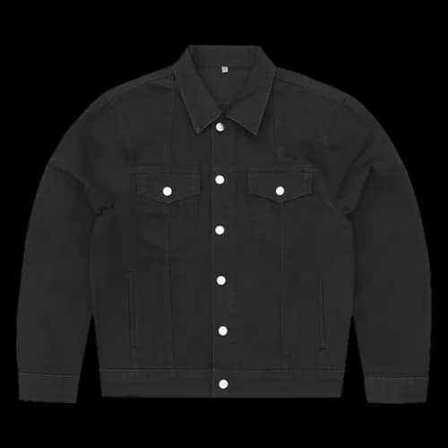 Corteiz C-Star Stitch-Down Denim Jacket 'Tripple Black'