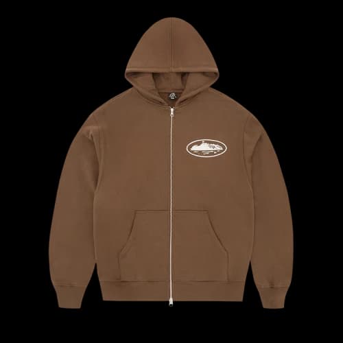 Corteiz Island Puff Print Tracksuit 'Brown'
