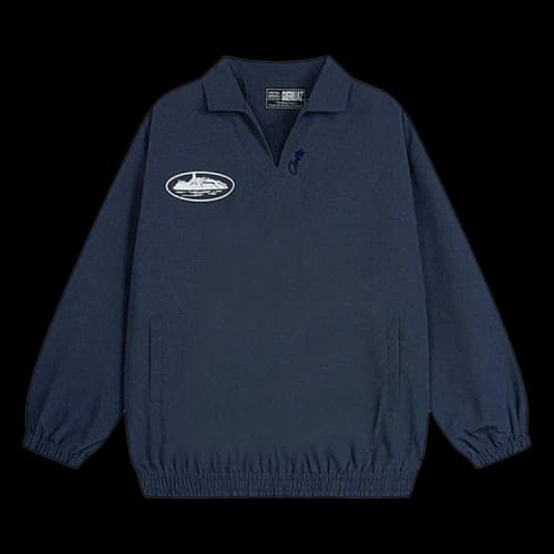 Corteiz Guerillaz Drill Top 'Navy'