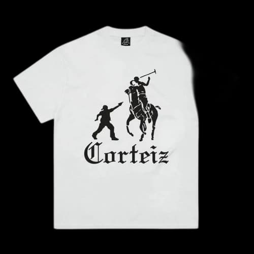 Corteiz Jack Boys Tee 'White/Black'