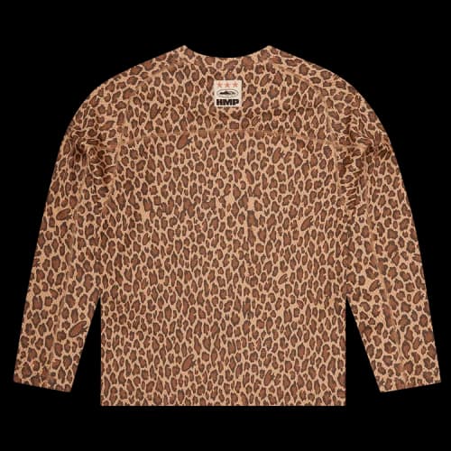 Corteiz Long-Sleeve HMP Mesh Panel Jersey 'Leopard'