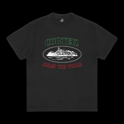 Corteiz Og Alcatraz Italia Tee 'Black'
