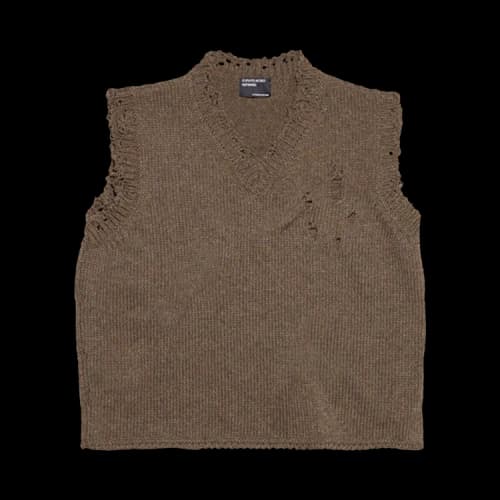 Enfants Riches Déprimés Distressed Sweater Vest 'Underwood Melange'
