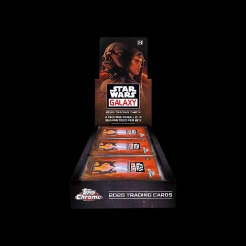 Topps 2025 Star Wars Chrome Galaxy Hobby Box Sealed Case