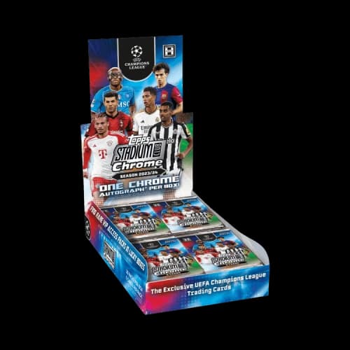 2023-24 Topps Stadium Club Chrome UEFA Club Competitions Soccer Hobby Box