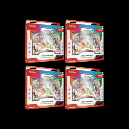 Pokémon Mega Evolution: First Partner Illustration Collection Series 2 4x Lot