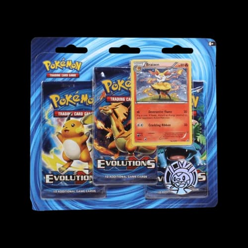 Pokémon XY: Evolutions 3 pack blister 'braixen'