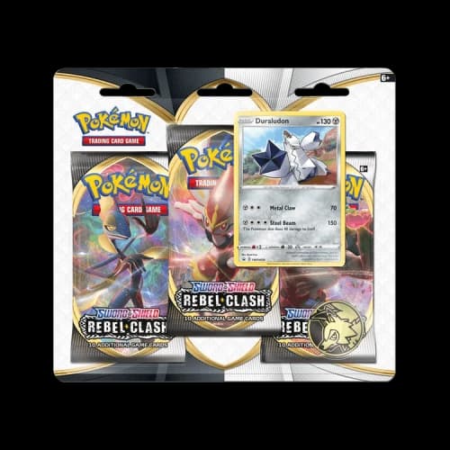 Pokémon Sword & Shield: Rebel Clash 3 Pack Blister (Duraludon)