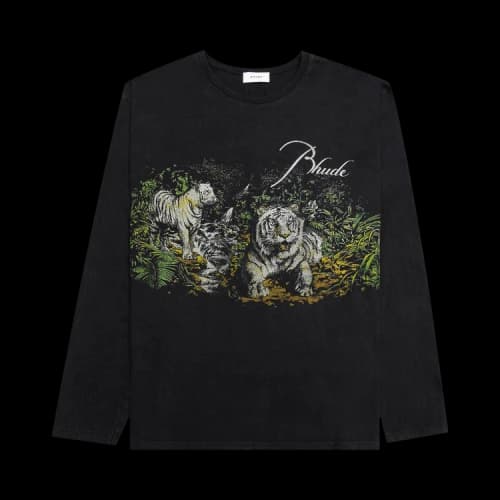 Rhude Lions Long-Sleeve Tee 'Black'