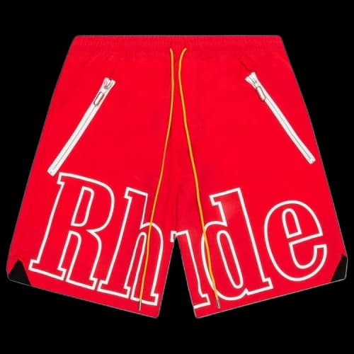 Rhude Logo Shorts 'Red'