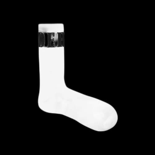 Rhude Wrap Logo Sock 'Wht/Blk'