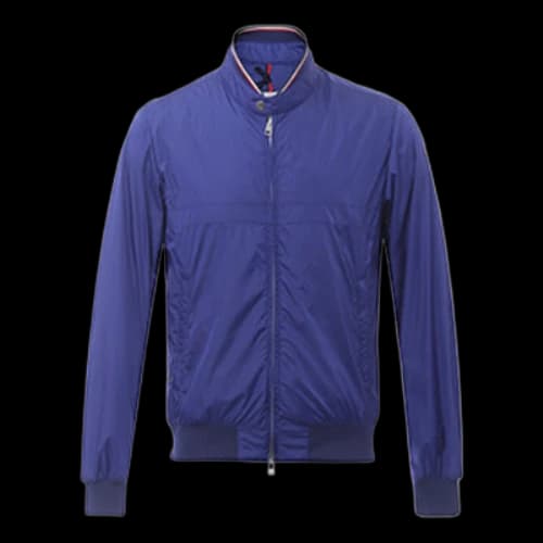 Moncler Stand Collar Blue Jacket