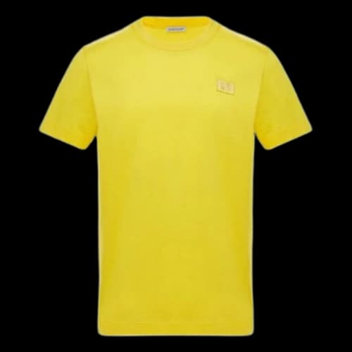 Moncler Solid Color Crewneck For Men Yellow