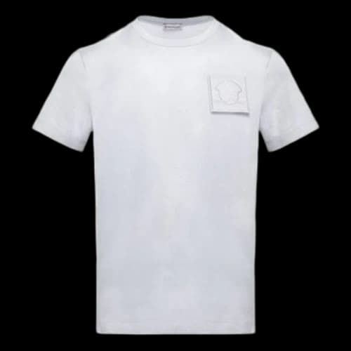 Moncler Round Neck Short Sleeve White