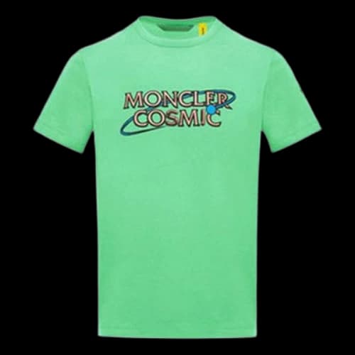 Moncler Logo Multi-Color Short Sleeve Green