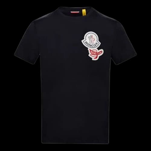 Moncler Genius 2 Logo Patch Short Sleeve Navy Blue
