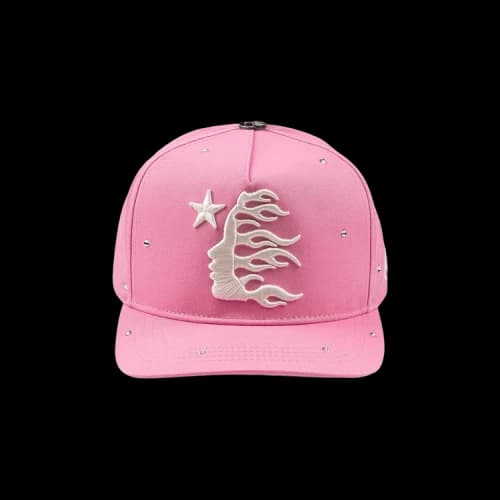 Hellstar Rhinestone Logo Cap 'Pink'