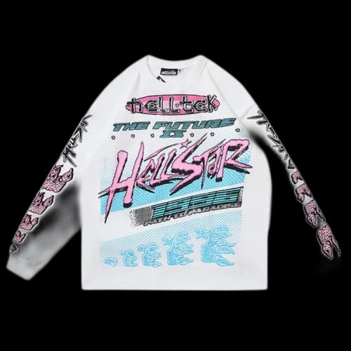 Hellstar Brain Racer Long-Sleeve Tee 'White'
