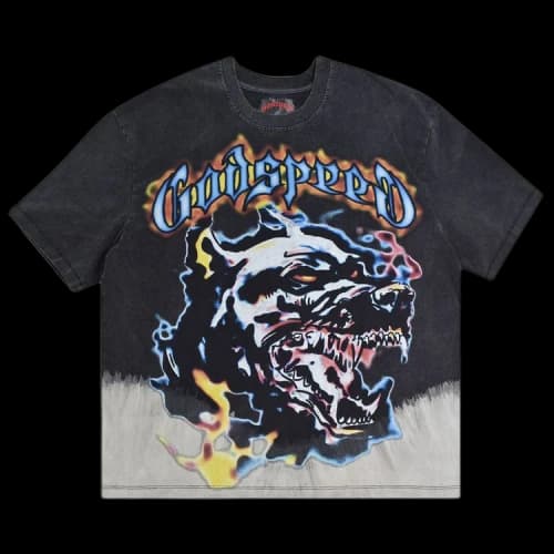 Godspeed Off The Leash Tee 'Black Wash'