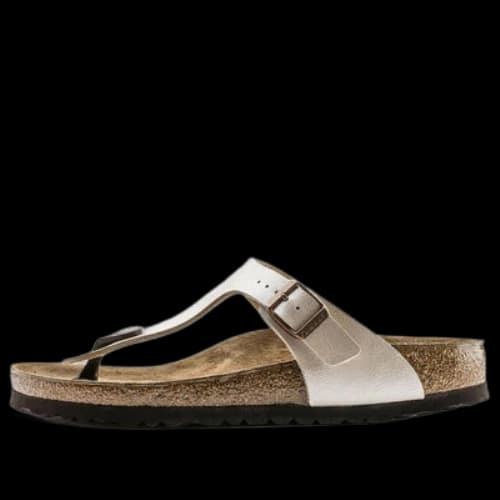 Birkenstock Gizeh Birko-Flor Graceful Narrow Fit Sandals 'Pearl White'