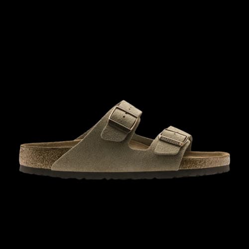 Birkenstock Arizona Soft Footbed Suede Taupe (Narrow Fit)