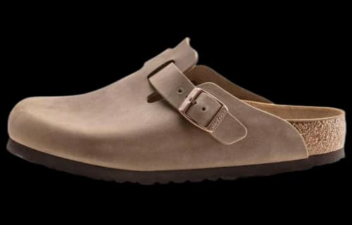 Birkenstock Boston Narrow 'Oiled Leather Tobacco Brown'