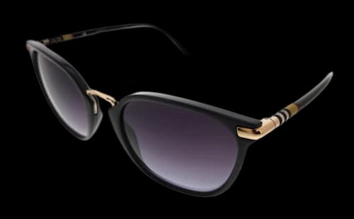 Burberry Joan Square Sunglasses Black/Dark Grey (0BE4362 300187)