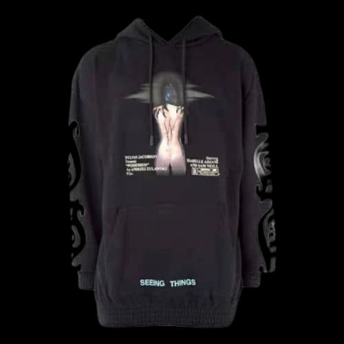 Off-White Printing Long Sleeves hooded Sports Slim Fit Version Black