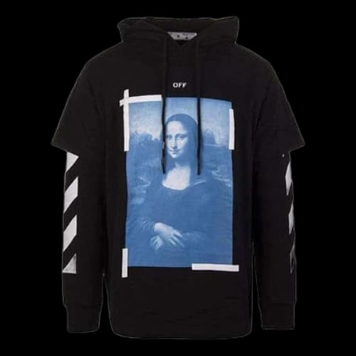 Off-White Painting Printing Pattern Loose Fit Black