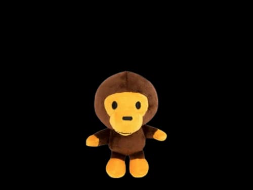 BAPE Baby Milo Plush Keychain Brown