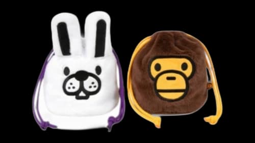 BAPE Baby Milo Small Plush Bag Brown