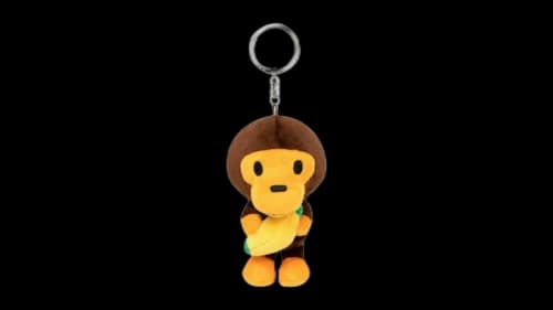 BAPE Baby Milo Banana Plush Keychain Brown