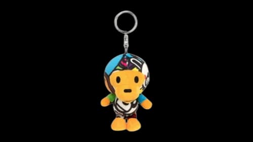 BAPE Baby Milo Plush Keychain (SS26) Misted Yellow