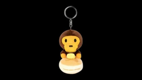 BAPE Baby Milo Pancake Plush Keychain Brown
