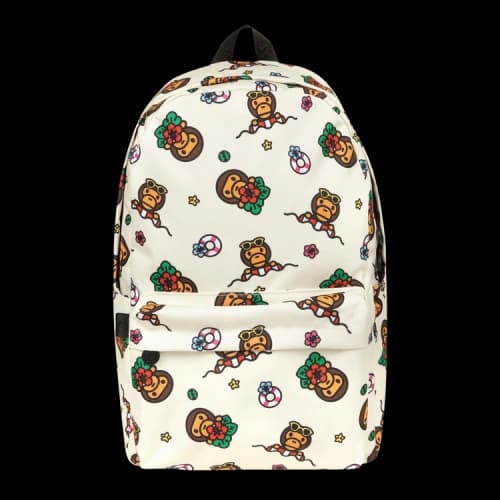 Baby Milo Store Milo & Friends Camo Large Backpack 'Ivory'