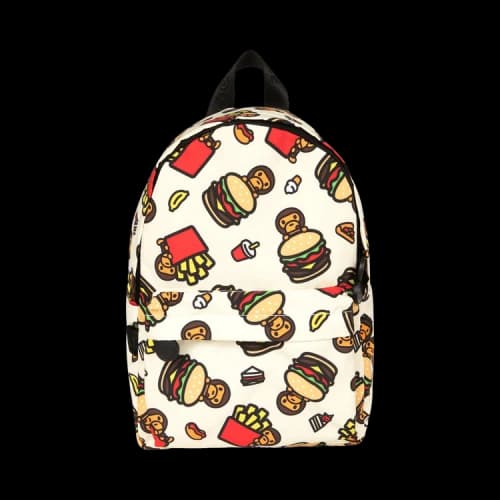 Baby Milo Store Milo Graphic Small Backpack 'Ivory/Red'