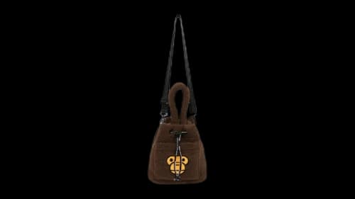 BAPE Baby Milo Sherpa Fur Mini Cross Bag Brown