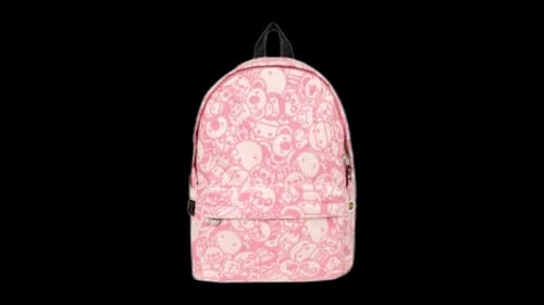 BAPE Baby Milo & Friends Medium Backpack Pale Pink