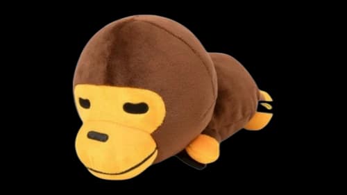 BAPE Baby Milo Sleeping Plush Backpack Brown